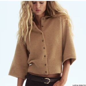 (NWOT) H&M CARDIGAN WITH COLLAR
